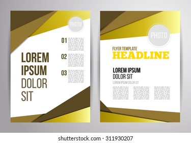 Business brochure vector design. Flyer template