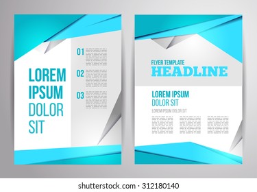 Business brochure vector design. Flyer template