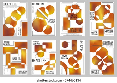 Business brochure vector set