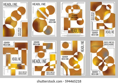 Business brochure vector set