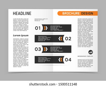 Business brochure or web banner design. Vector illustration