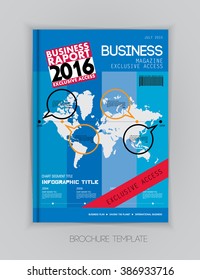 Cubierta de broschure empresarial, vector