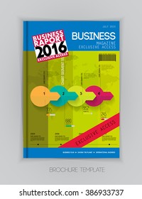 Cubierta de broschure empresarial, vector