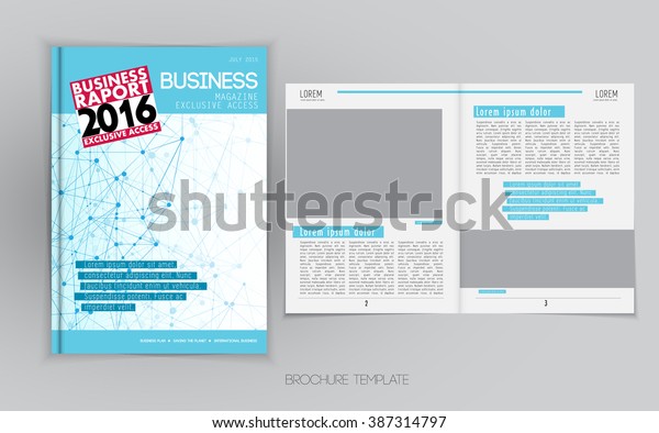 Business Broschure Layout Vector Stock Vector Royalty Free 387314797