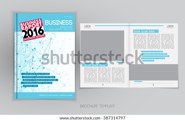 Business Broschure Layout Vector Stock Vector Royalty Free