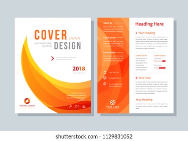 Business Broshure, Flyer, Magazine Abstract Background, Red Cover, Size Template A4. Corporate Presentation, Banner, Color Book