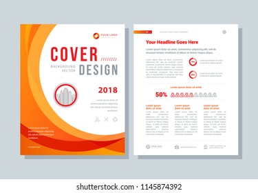 Business Broshure, Flyer, Magazine Abstract Background, Red Cover, Size Template A4. Corporate Presentation, Banner, Color Book