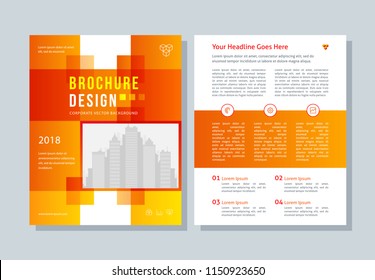 Business Broshure, Flyer, Magazine Abstract Background, Red Cover, Size Template A4. Corporate Presentation, Banner, Color Book