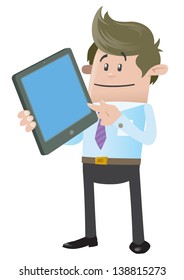 Business Buddy with Computer Tablet 