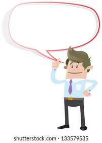 Business Buddy with Speech Bubble