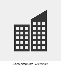 Business building icon illustration isolated vector sign symbol