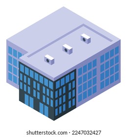 Business building icon isometric vector. Commercial director. Manager career