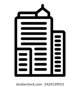 Business building icon outline vector. City Sydney. Art bridge operatic