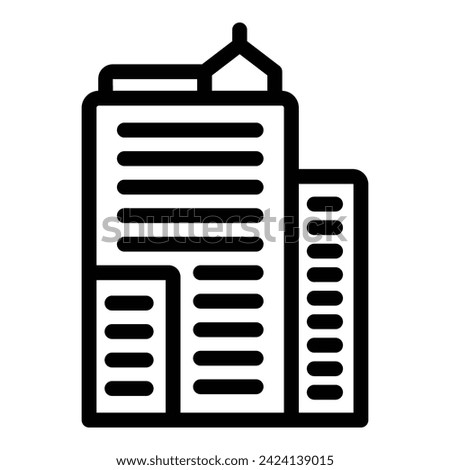 Business building icon outline vector. City Sydney. Art bridge operatic