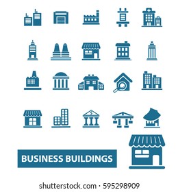 business buildings icons