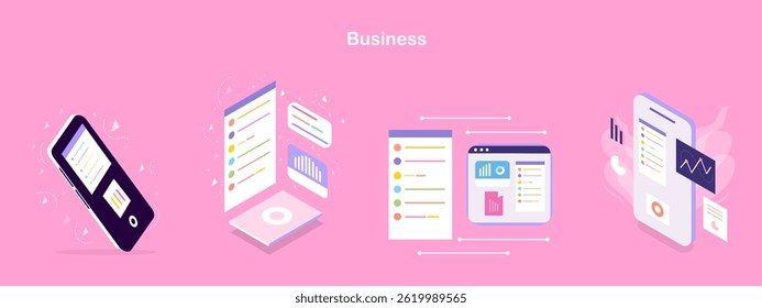 Business-Paket für professionelle Notebook-, Monitor- und Datengrafikdesigns