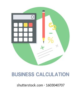 Business Calculation and Mathematics Icon 
