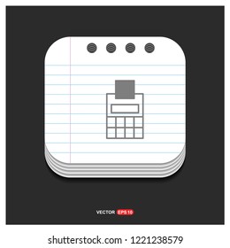 Business calculator icon - Free vector icon