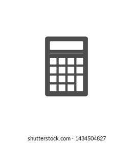 Business, calculator icon. Vector illustration, flat design.