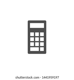 Business, calculator icon. Vector illustration, flat design.