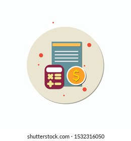 Business Calculator icon. Vector pictograph style is a flat symbol, color, chess transparent background. Designed for software and web interface toolbars and menus. - Powered by Shutterstock - Get 15% off with code: PIKWIZARD15