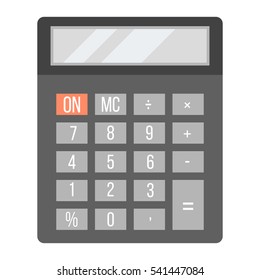 Business calculator technology vector icon.