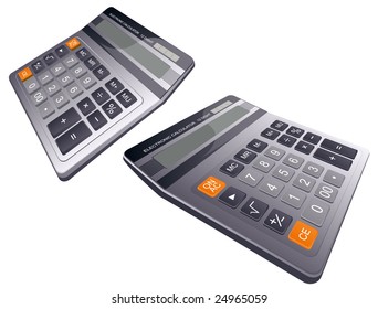 Calculadora de negócios. Vetor.
