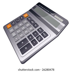 Calculadora de negocios. Vector.
