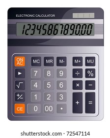 Business calculator. Vector.