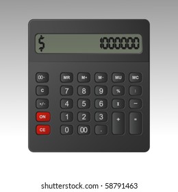 Business calculator. Vector illustration.