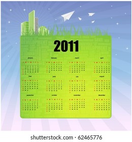 business calendar for 2011.