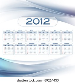 business calendar 2012