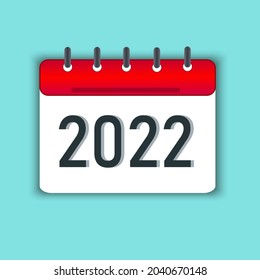 Business calendar for 2022, planner. An important day, a reminder, a meeting. Planned event, event. Design template. Vector image.
