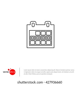 Business calendar icon