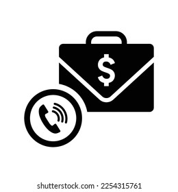 Business Call icon. Editable vector isolated on a white background.