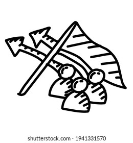 Business campaign hand drawn icon design, outline black, doodle icon, vector icon.