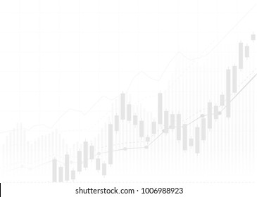 Business candle stick graph chart of stock market investment trading, Bullish point, Bearish point. trend of graph vector design.