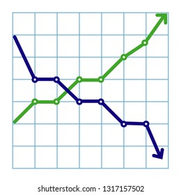 Business candle stick graph chart of stock market investment trading on white background design. Bullish point, Trend of graph.