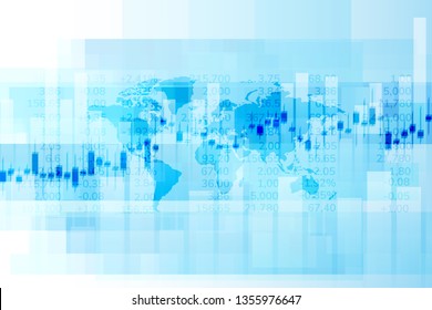 Business candle stick graph chart of stock market investment trading, Bullish point, Bearish point for business and financial concepts, reports and investment. Vector illustration