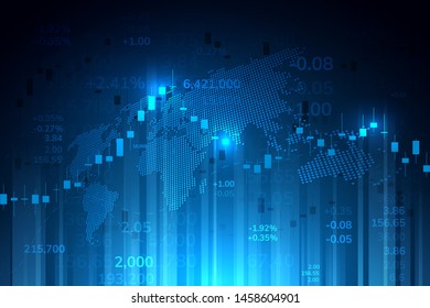 Business candle stick graph chart of stock market investment trading, Bullish point, Bearish point for business and financial concepts, reports and investment. Vector illustration