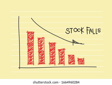 Business candle stick graph chart of stock market investment trading on paper background 