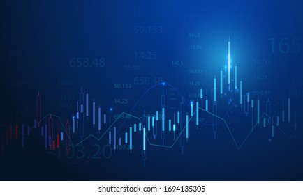 Stock Market Forex Trading Graph Graphic Stock Vector (Royalty Free ...