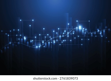 Business candle stick graph chart of stock market investment trading on white background design. Bullish point, Trend of graph. Vector illustration - Powered by Shutterstock - Get 15% off with code: PIKWIZARD15