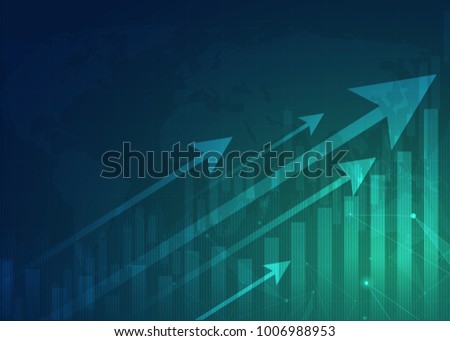 Business candle stick graph chart of stock market investment trading, Bullish point, Bearish point. trend of graph vector design.