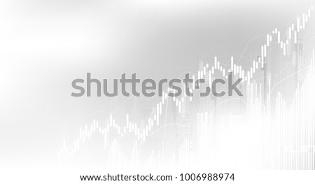 Business candle stick graph chart of stock market investment trading, Bullish point, Bearish point. trend of graph vector design.