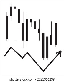 	
business candle stick stock market investment graph