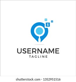 Business car location Logo Template, vector  illustration
