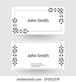 business card. 