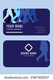 business card with abstract background