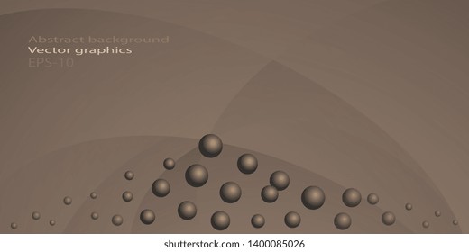 Business card. Abstract background. Gradient background with balls. Flying balls Flyer Banner. Creative background. Vector graphics. Eps-10